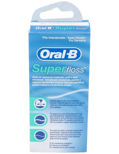 Oral-B Super Floss Seda Dental 50 Hilos