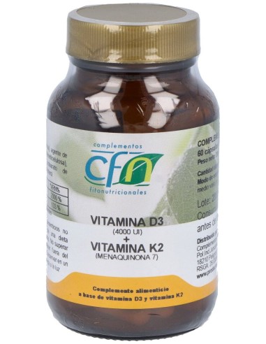 Cfn Vitamina D3+K2 60Caps