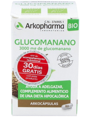 Glucomanano 80Arkocapsulas. Bio