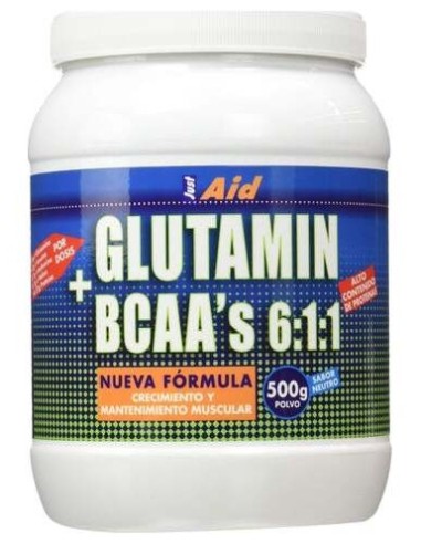 Just Aid Glutamin + Bcaa Sabor Neutro 500G