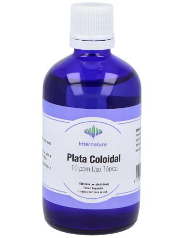 Internature Plata Coloidal Uso Tópico 10Ppm 100Ml