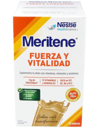 Meritene®  Batidos Sabor Café Descafeinado 15 Sobres