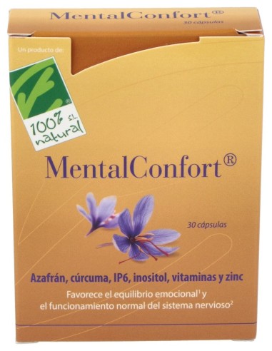 100% Natural Mentalconfort 30Cáps