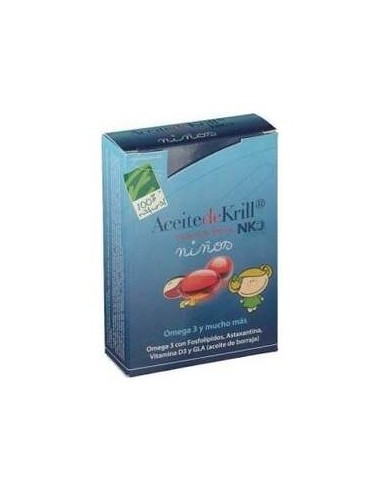 100% Natural  Aceite De Krill Nko Original Niños 60 Perlas