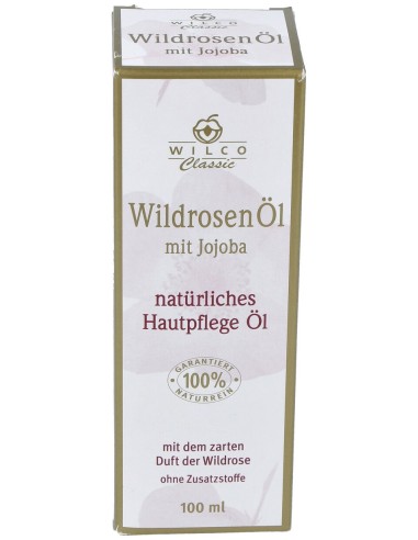 100% Natural Wilco Aceite De Jojoba Con Rosa Mosqueta 100 Ml