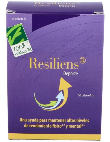 100% Natural Resiliens Deporte 60 Cápsulas