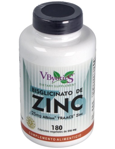 Vbyotics Bisglicinato De Zinc 25Mg 180Comp