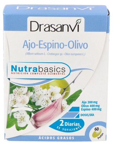 Nutrabasics Ajo-Espino-Olivo 60Perlas