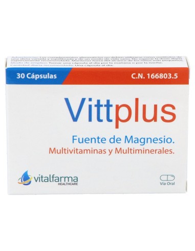 Vittplus 30 Capsulas Vitalfarma