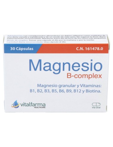 Vitalfarma Magnesio B Complex 30Cáps