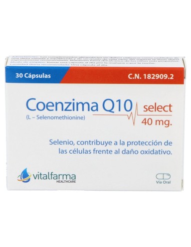 Vitalfarma Coenzima Q10 Select 40 Mg 30 Capsulas