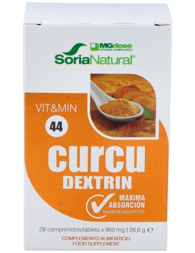 Soria Natural Vit&Min 44 Curcu Dextrin Mgdose 28 Comp.