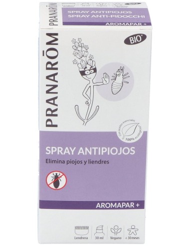 Pranarom Spray Antipiojos Bio 30Ml + Lendrera