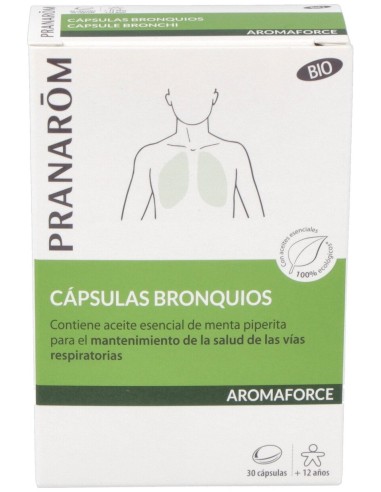 Pranarom Aromaforce Cápsulas Bronquios 30 Uds