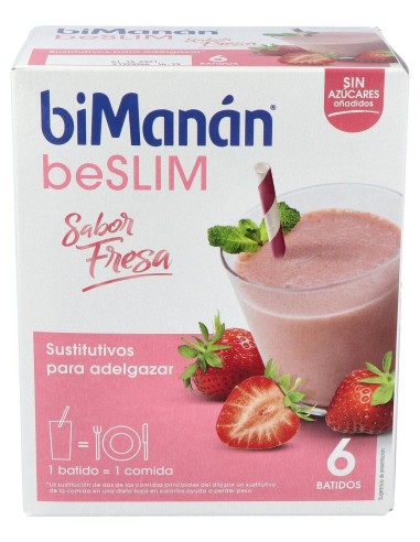 Bimanán® Sustitutive Batido Fresa 5+1 Sobres