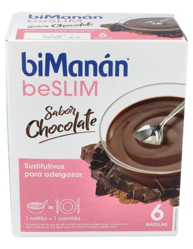 Bimanán Beslim Natillas Chocolate 6 Sobres 50G