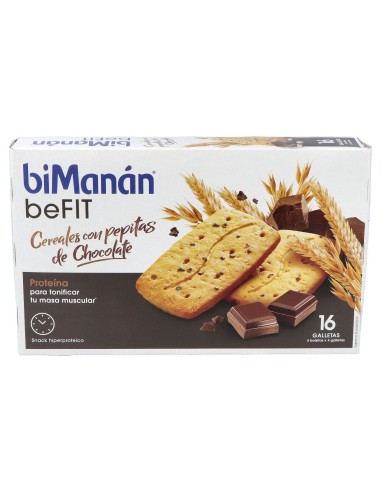 Bimanán® Pro Galletas Cereales Con Pepitas De Chocolate 16Uds