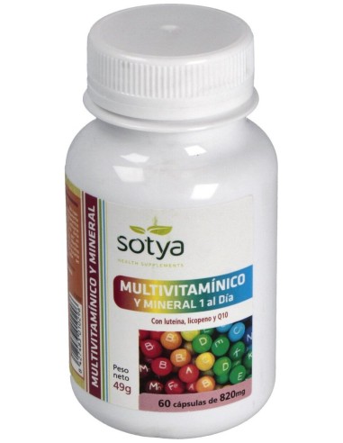 Sotya Multivitamínico Y Mineral 60 Cápsulas De 820 Mg