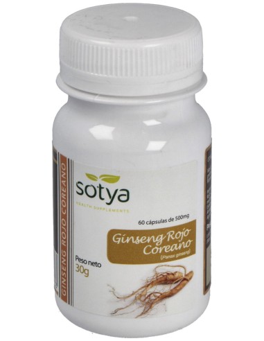 Sotya Ginseng Rojo Coreano 500Mg 60Cáps