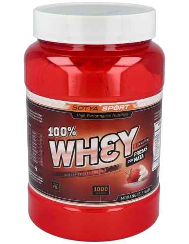 Proteinas Whey Protein 83% Fresa Y Nata 1Kg.