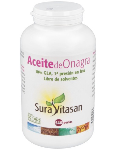 Sura Vitasan Aceite De Onagra 500Mg 540 Perlas