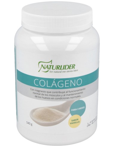 Naturlider Colageno Con Magnesio Vainilla 540G