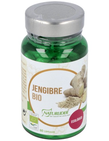 Jengibre Bio Naturlíder 60 Cápsulas Vegetales