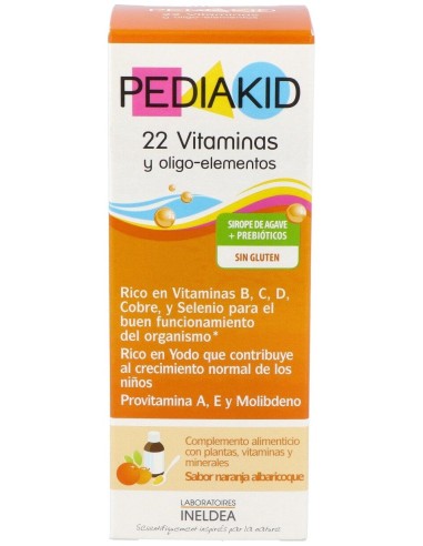 Pediakid 22 Vitaminas-Oligoelementos Jarabe 125Ml.
