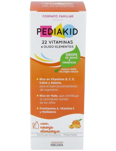 Pediakid 22 Vitaminas-Oligoelementos Jarabe 250Ml.