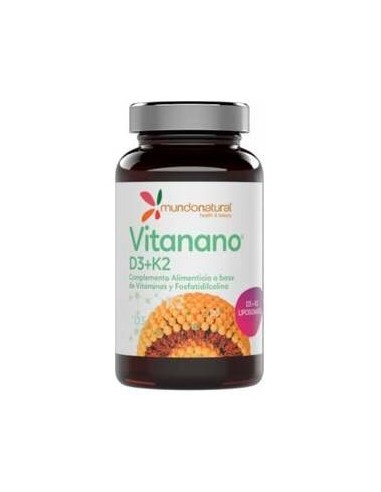 Mundonatural Vitanano D3 + K2 Liposomado 30Caps