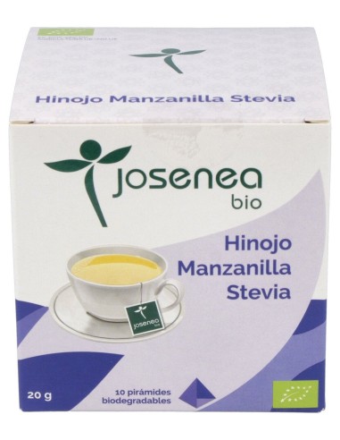 Hinojo-Manzanilla-Stevia 10Piramides Ensobrada Bio
