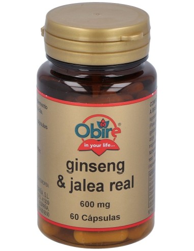 Obire Ginseng Y Jalea Real 600Mg 60Cáps