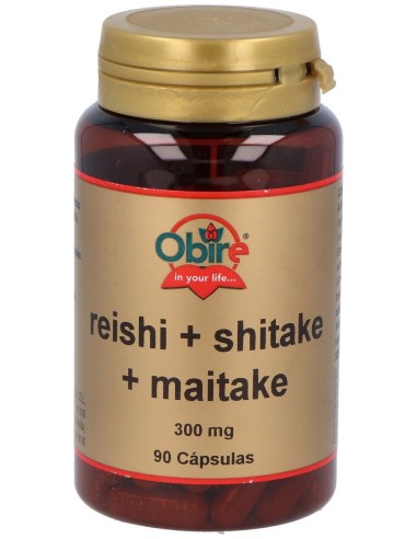 Obire Reishi Shitake Maitake 300Mg 90Caps