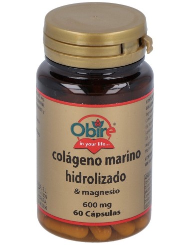 Obire Colágeno Marino Hidrolizado + Magnesio 60Cáps