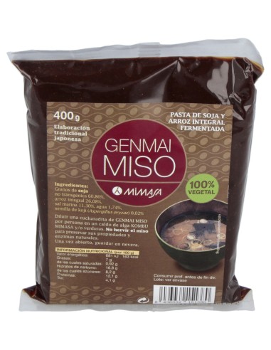 Mimasa Genmai Miso Arroz Int Bolsa 400G