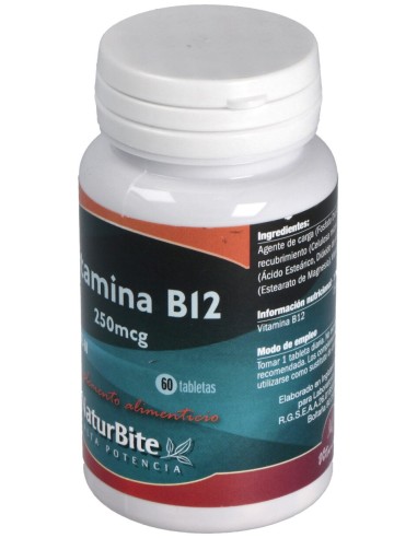 Vitamina B12 250Mcg. 60Comp.