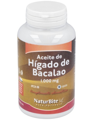 Naturbite Aceite De Higado De Bacalao 1000Mg 90Caps