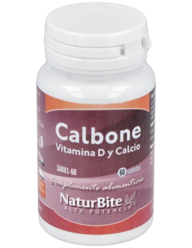 Naturbite Vitamina D Y Calcio Calbone 60Caps