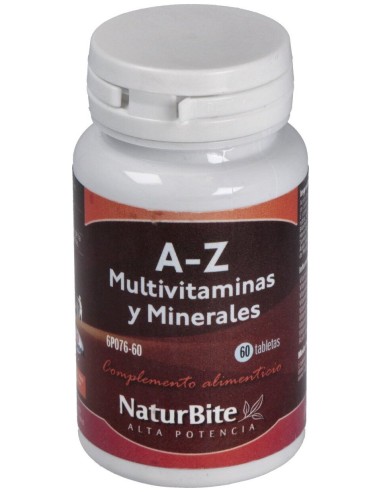 Naturbite A-Z Multivitaminas Y Minerales 60 Tabs