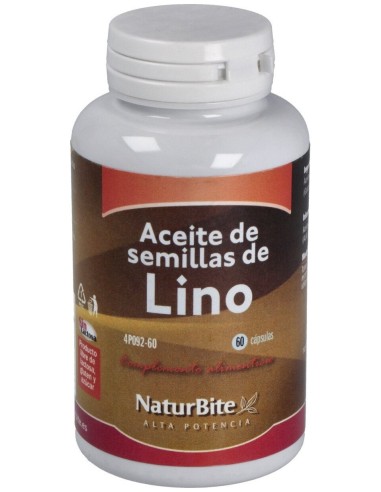Naturbite Aceite Semillas Lino 1000Mg 60Caps
