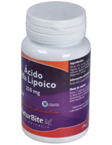 Naturbite Acido Alfa Lipoico 250Mg 60Caps