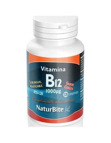 Naturbite Vitamina B12 Cianocobalamina 1000Mg 120Comp