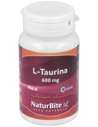Naturbite L-Taurina 600Mg60Caps