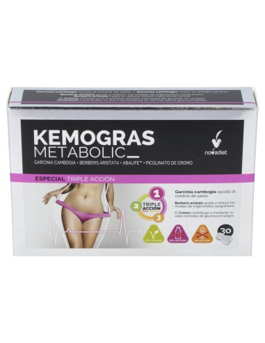 Novadiet Kemogras Metabolic 30 Cápsulas Vegetales