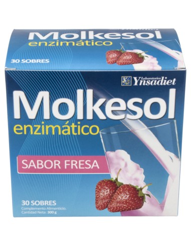 Ynsadiet Molkesol Enzimatico Sabor Fresa 30 Sobres