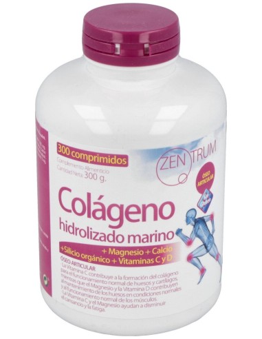 Zentrum Colageno Hidrolizado Con Magnesio 300Comp.