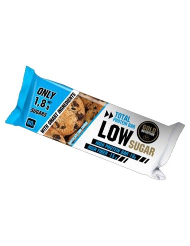 Gold Nutrition Total Protein Bar Low Sugar Choco Cookie 10Uds