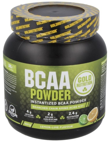 Gold Nutrition Bcaas Powder Lemon Lime 300Gr