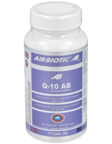 Airbiotic Q-10 Ab Complex 200 Mg 30 Cápsulas