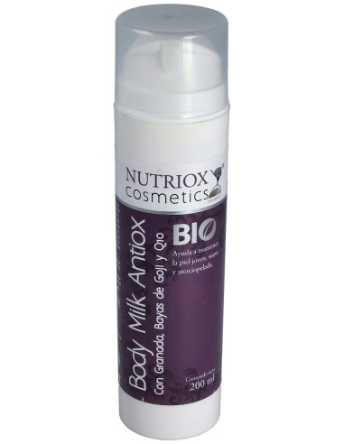 Body Milk Antiox Con Granada, Goji Y Q10 200Ml.